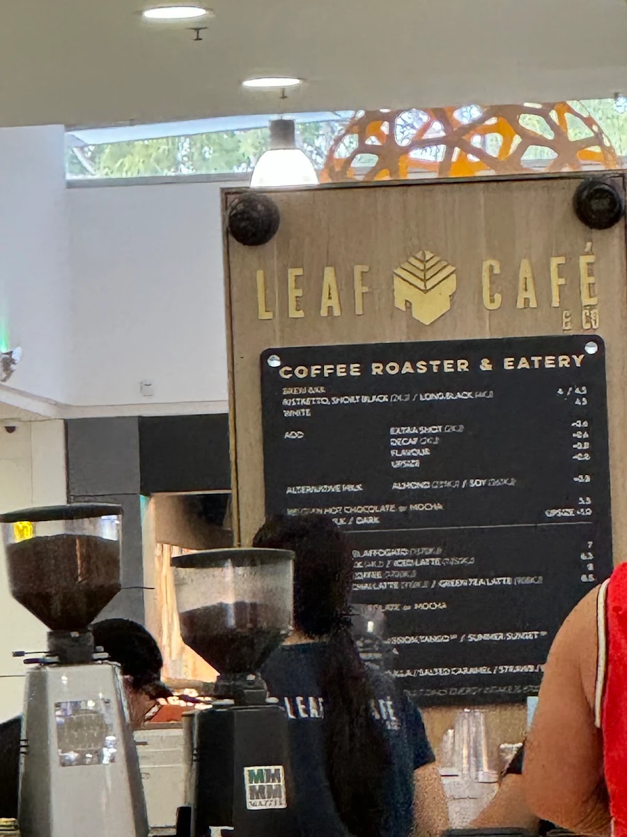 Menu, Leaf Cafe & Co Stanhope Gardens Pty Ltd