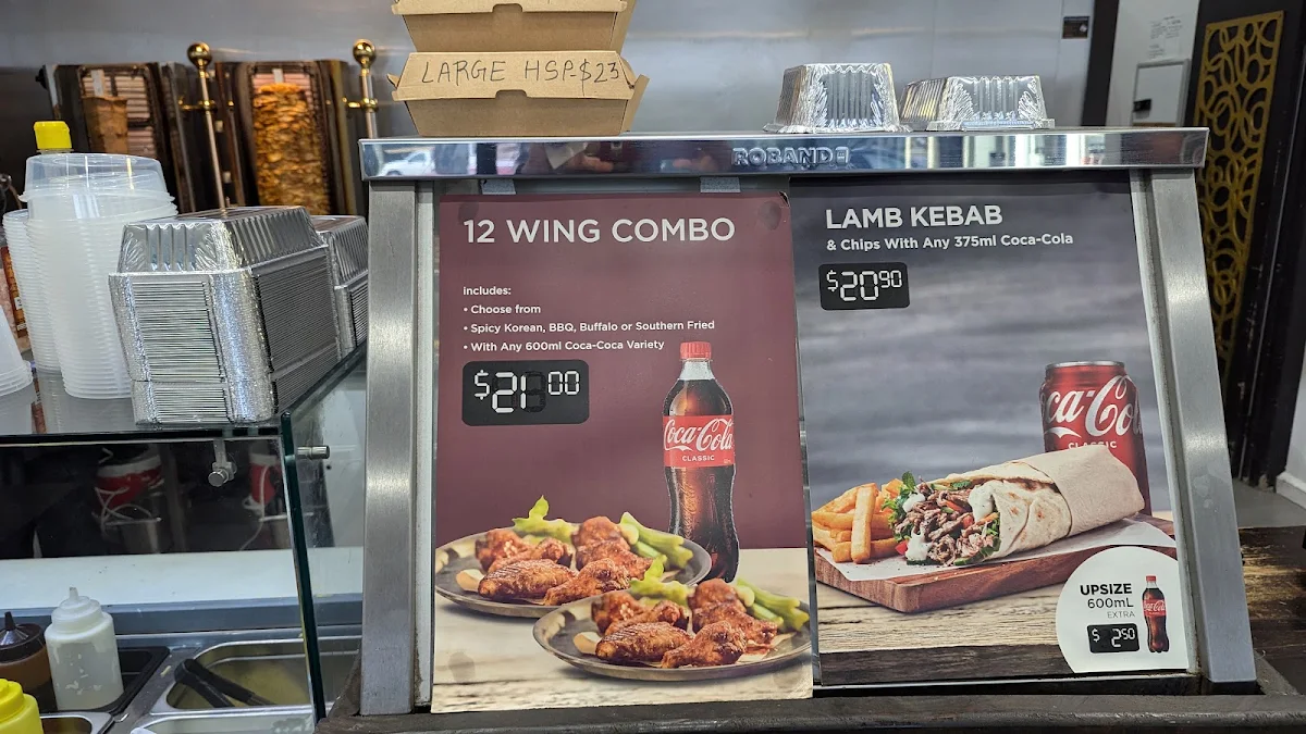 Menu, Tarneit Kebab House