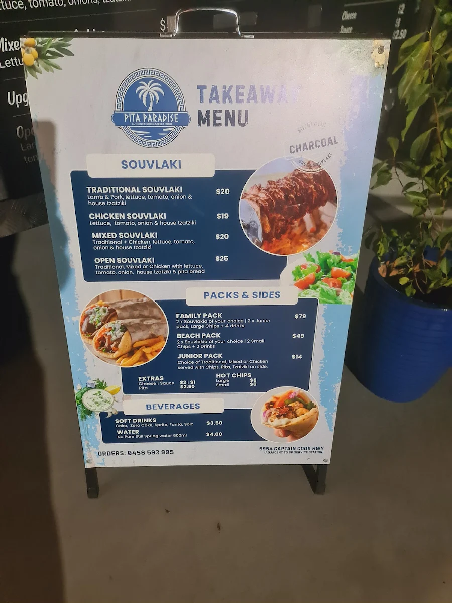 Menu, Pita Paradise- Authentic Greek Street Food