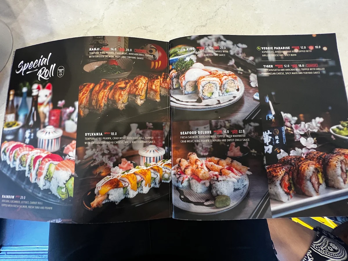 Menu, Kanji Fresh Sushi Kogarah