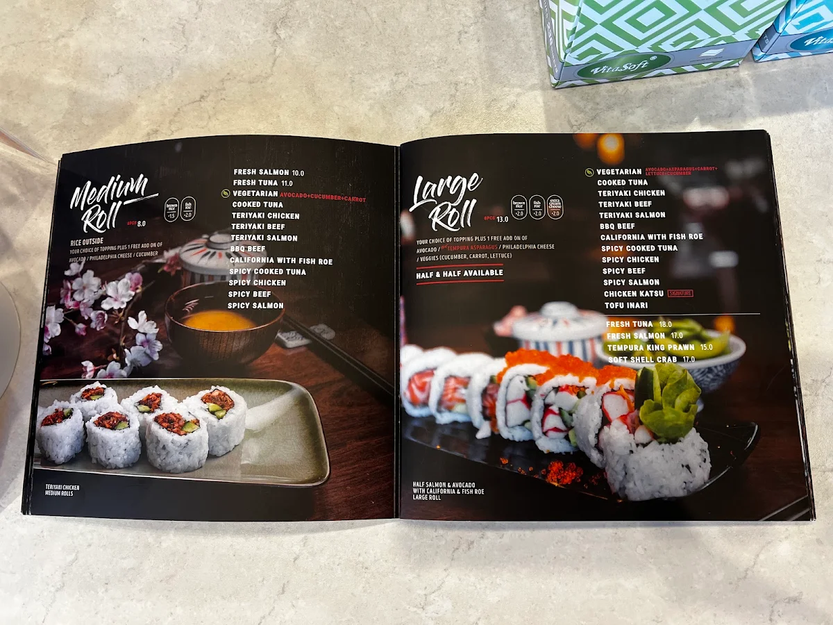 Menu, Kanji Fresh Sushi Kogarah