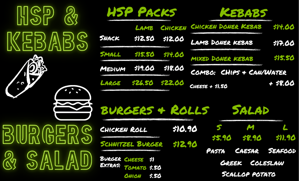 Menu, Ranges Charcoal Chicken