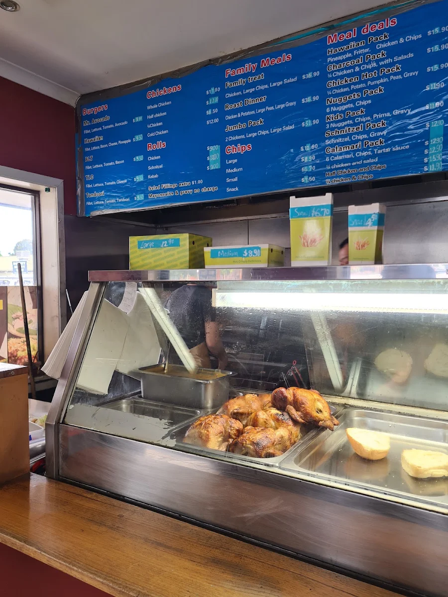 Menu, Ranges Charcoal Chicken
