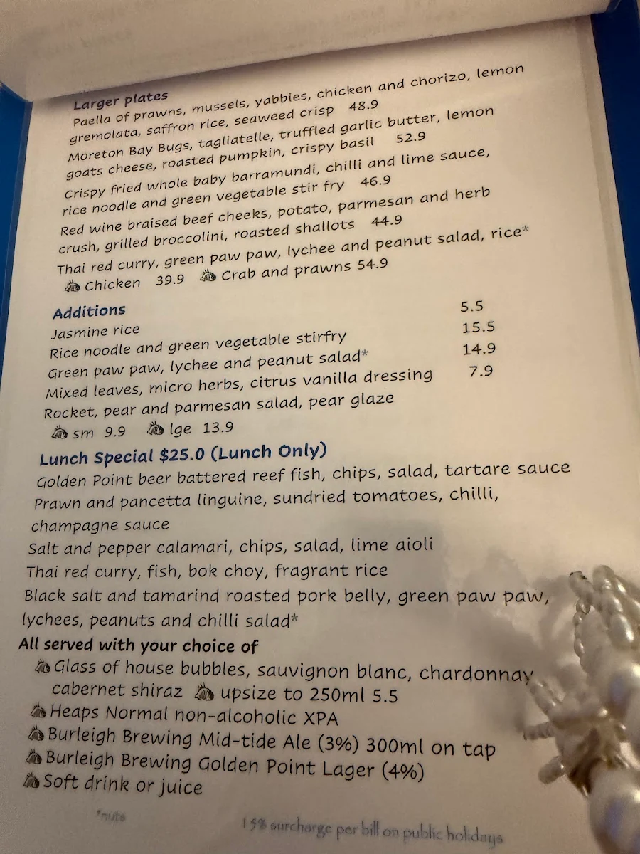Menu, Tha Fish