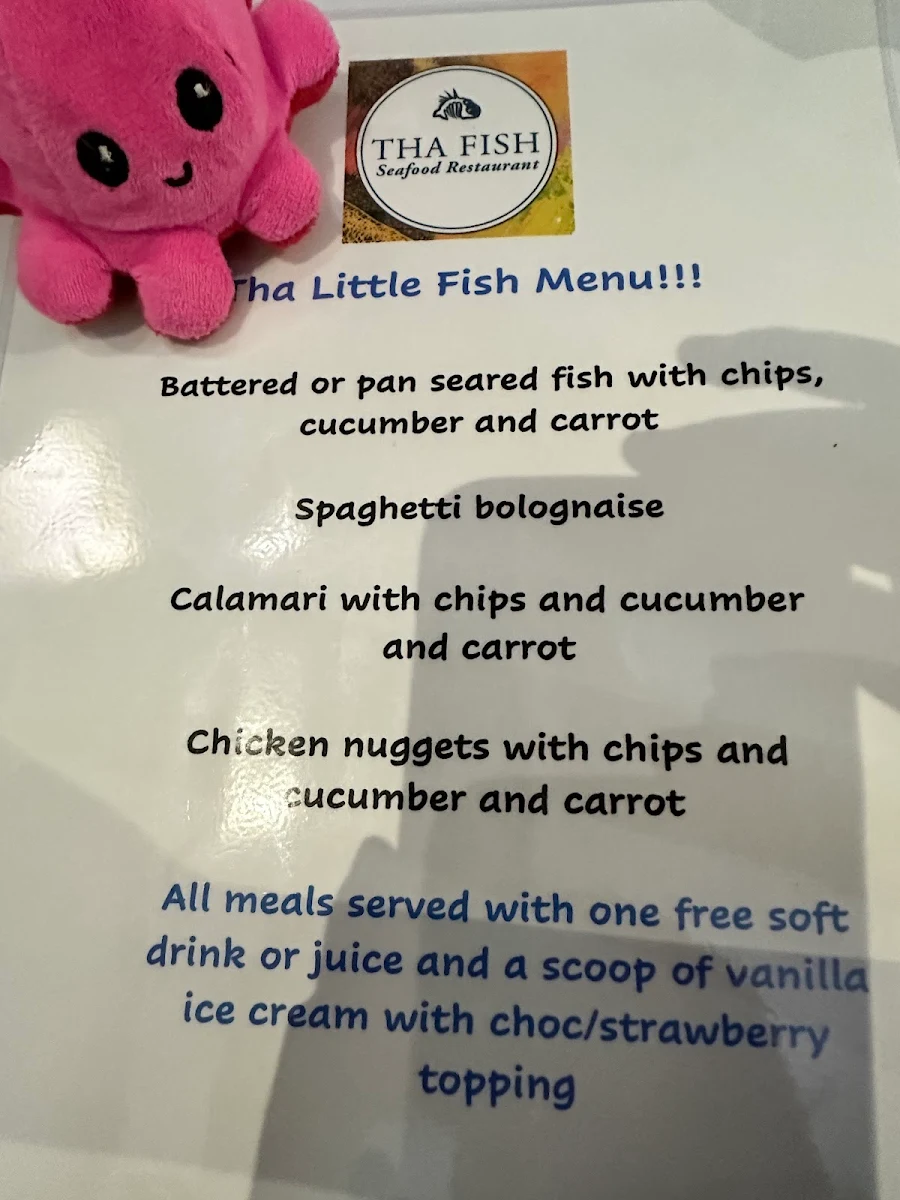 Menu, Tha Fish