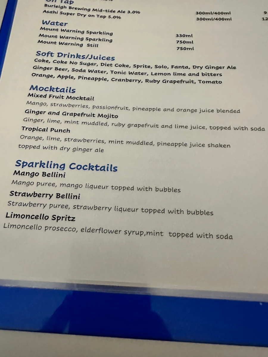 Menu, Tha Fish
