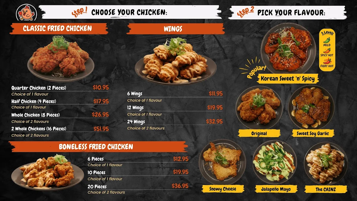 Menu, Gimme Dat Chicken