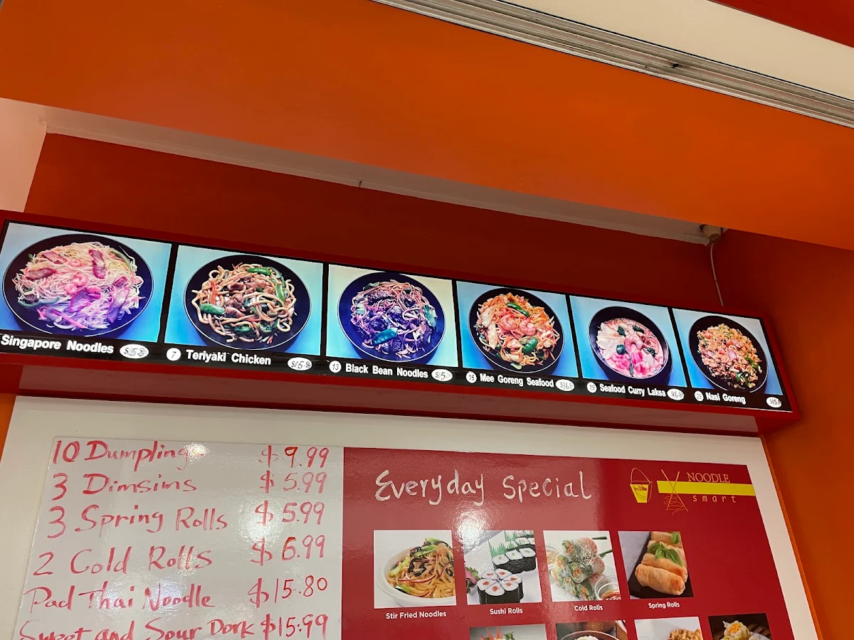 Menu, Noodle Smart