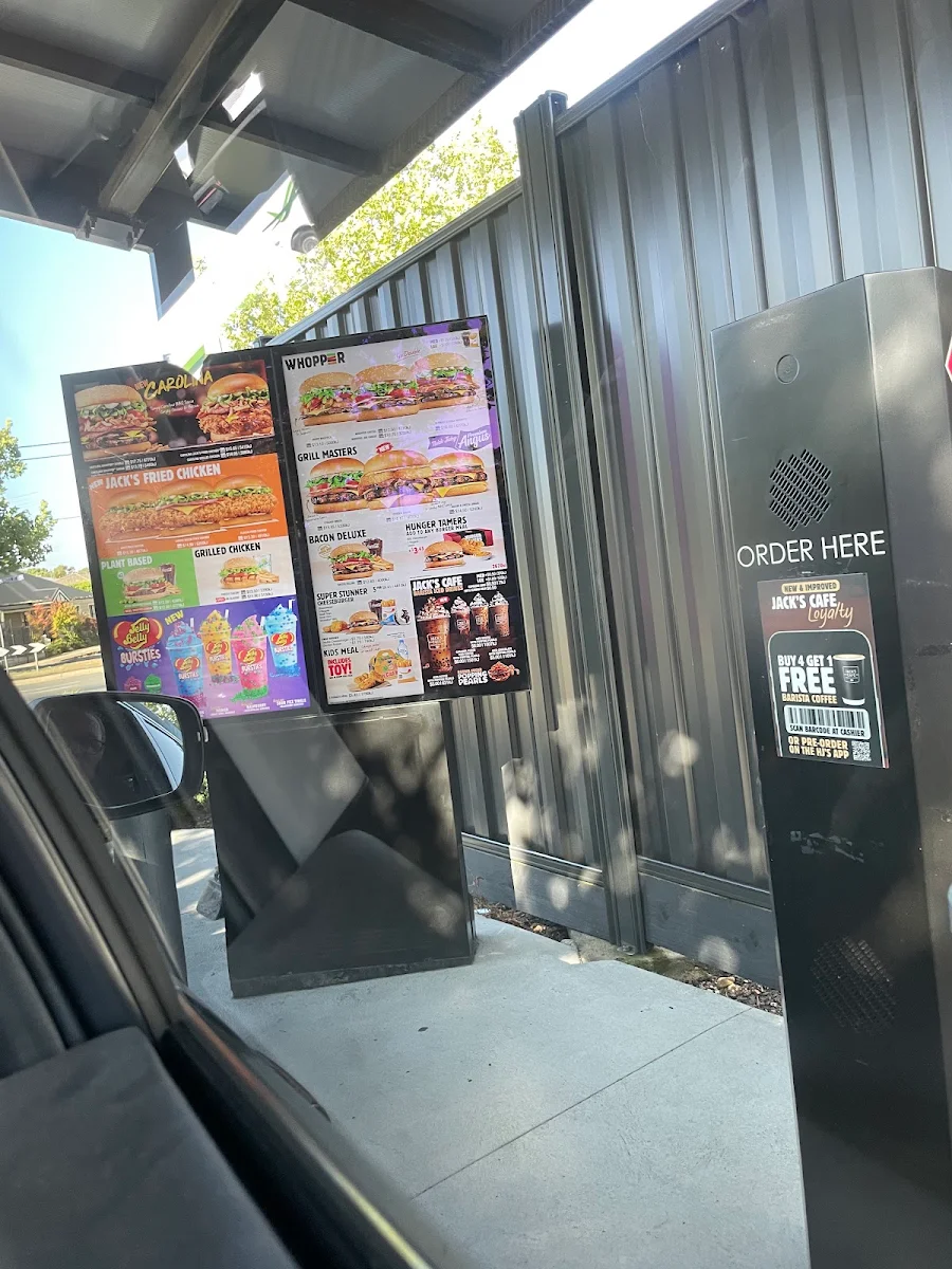 Menu, Hungry Jack's Burgers Ballarat