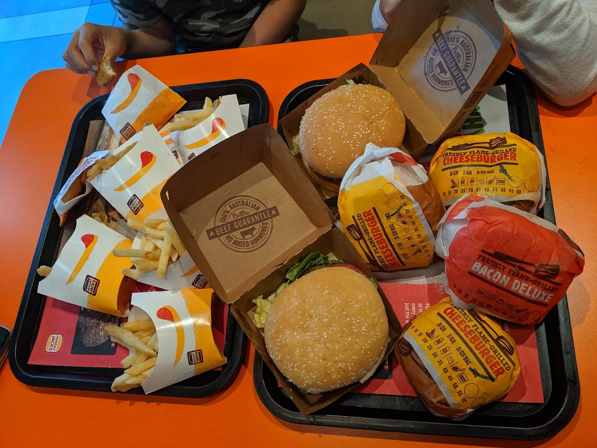 Menu, Hungry Jack's Burgers Cannington