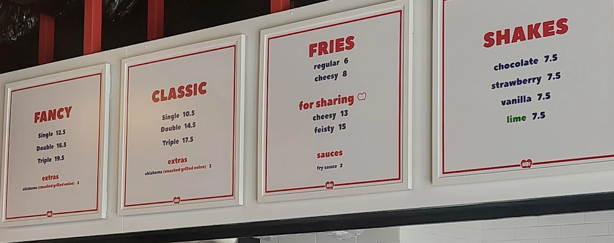 Menu, Broken Hearts Burger Club - Mango Hill