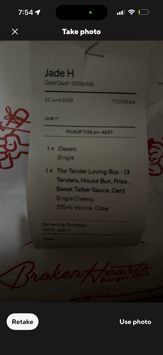 Menu, Broken Hearts Burger Club - Mango Hill