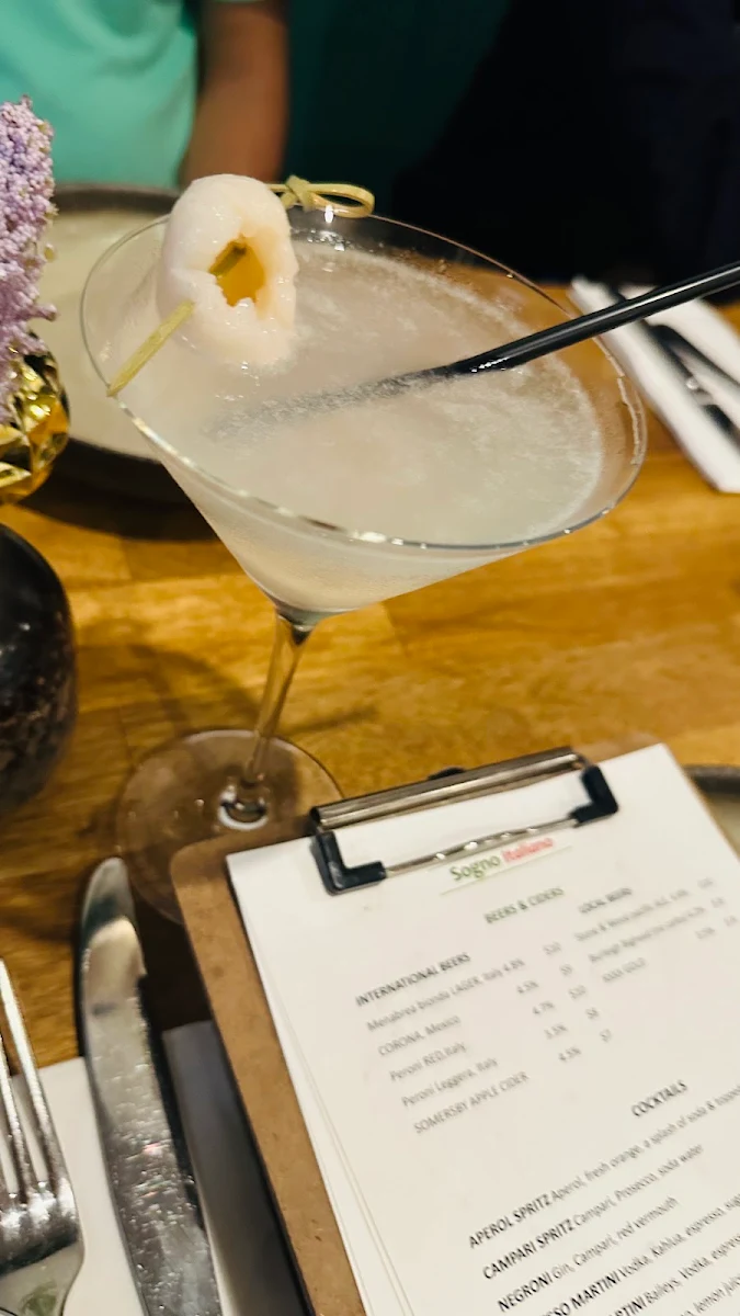 Menu, Sogno Italiano Mermaid Waters
