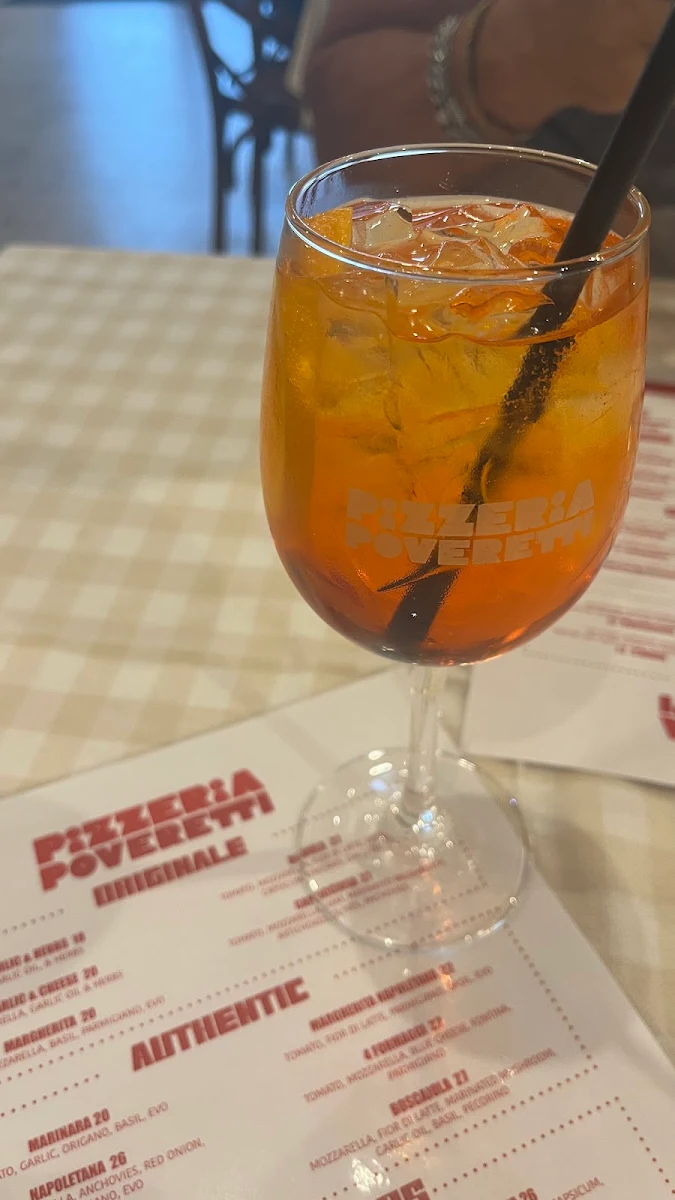 Menu, Pizzeria Poveretti