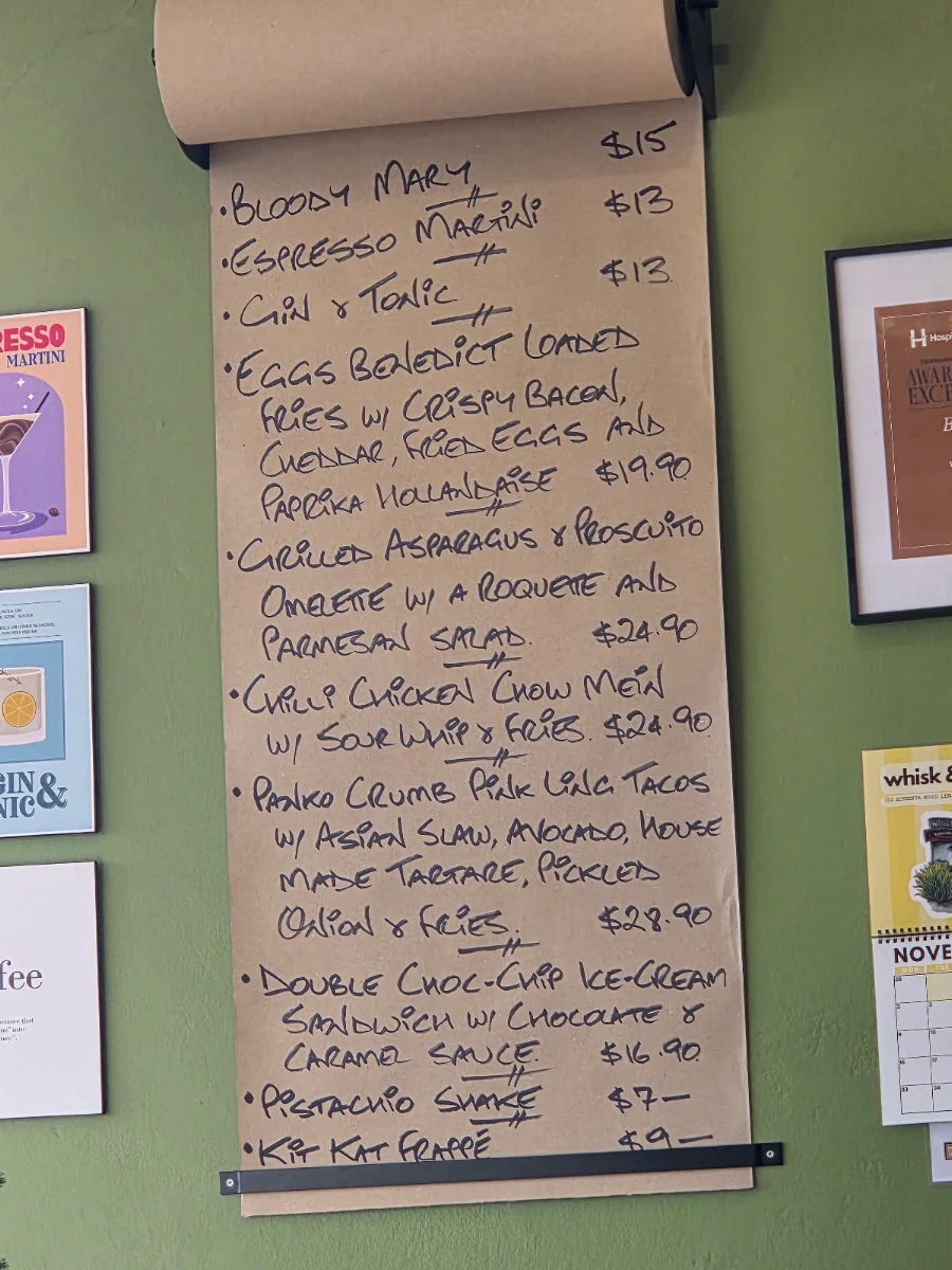 Menu, Whisk & Co