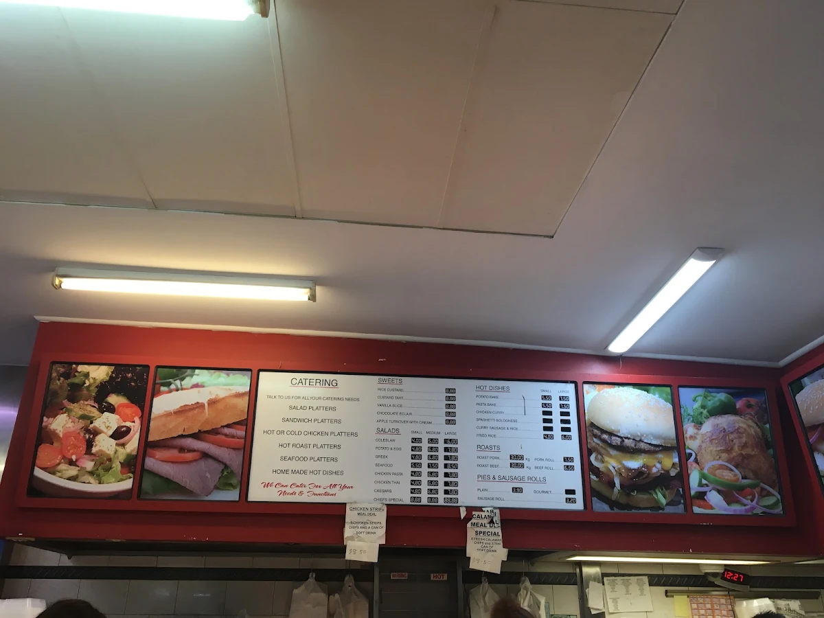 Menu, Tregear Take Away