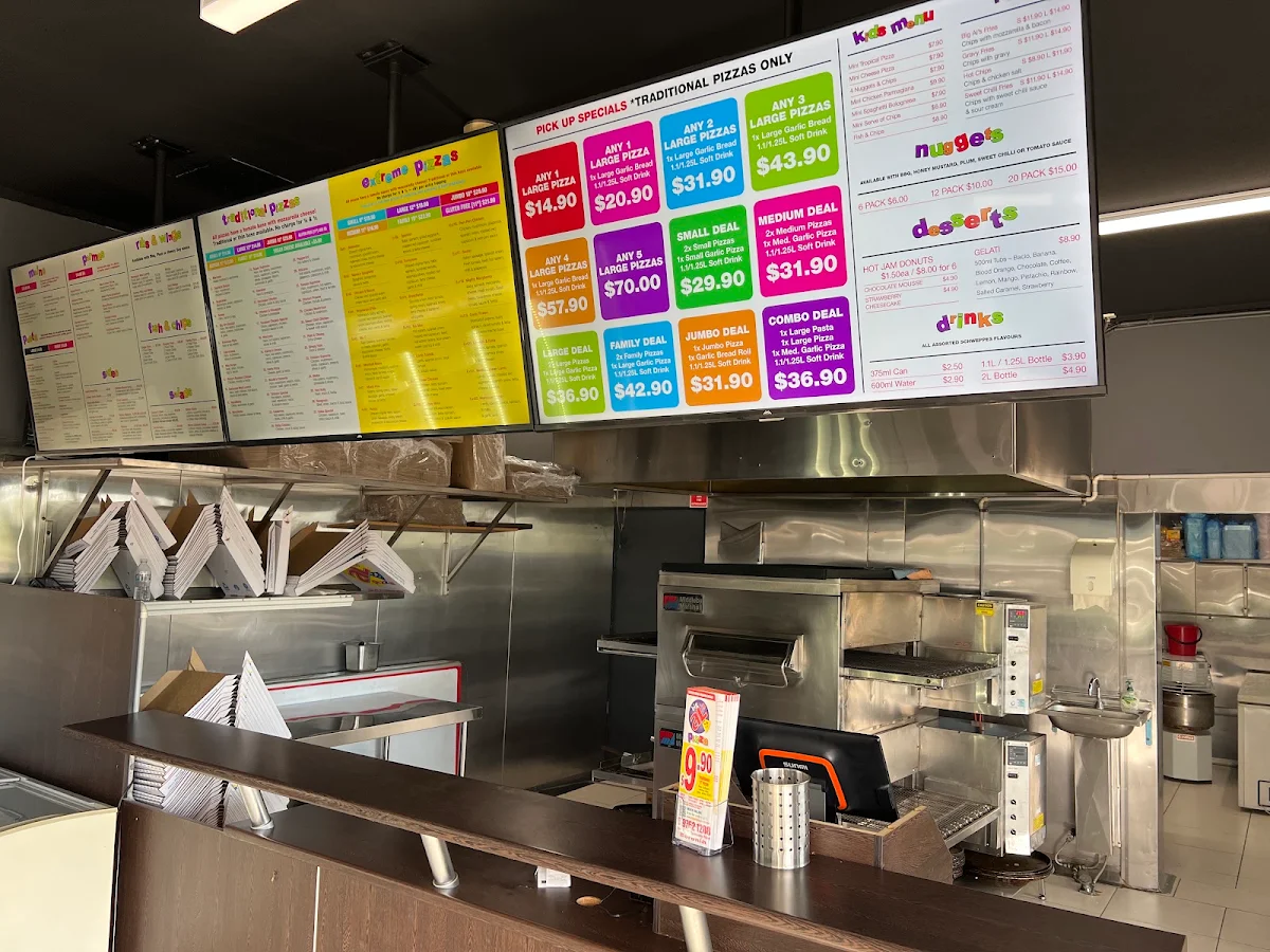 Menu, Big Al's Pizza - Boronia