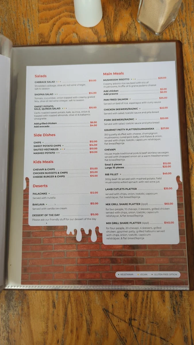 Menu, Konoba by DJ