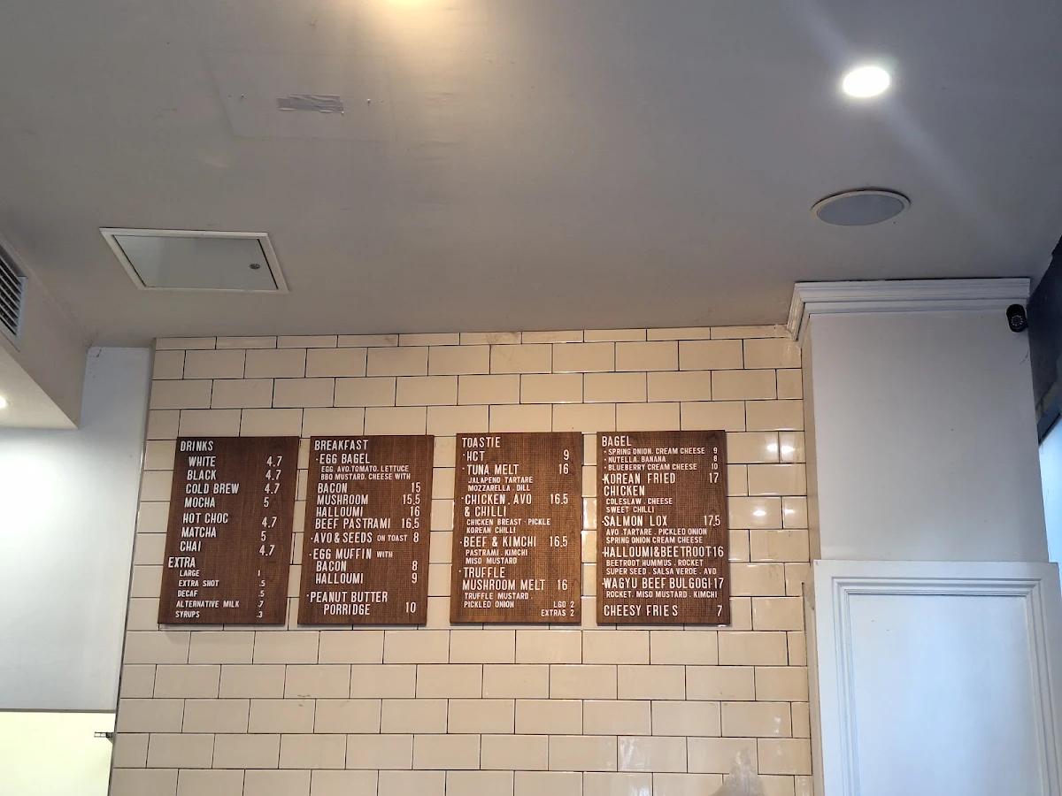 Menu, Brown Deli