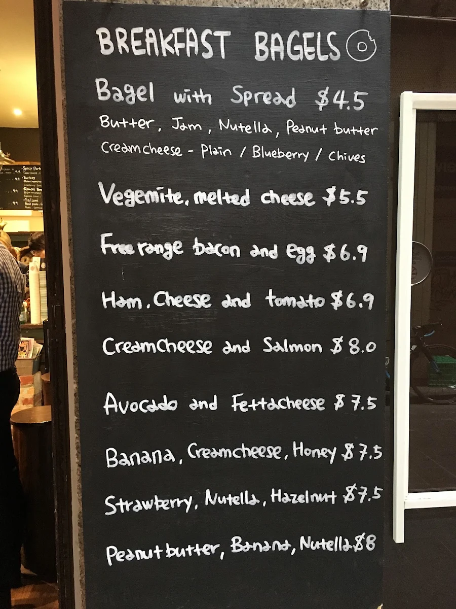 Menu, BROWN BAGELS