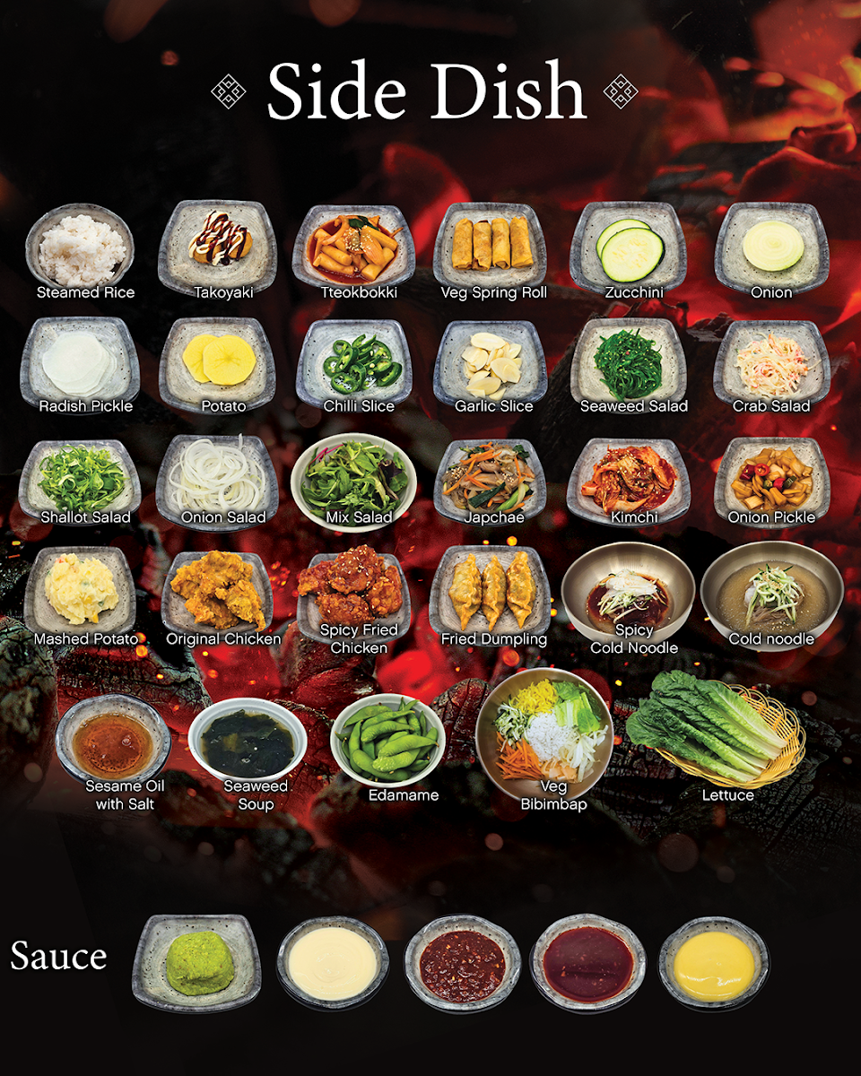 Menu, Haru Korean Charcoal BBQ