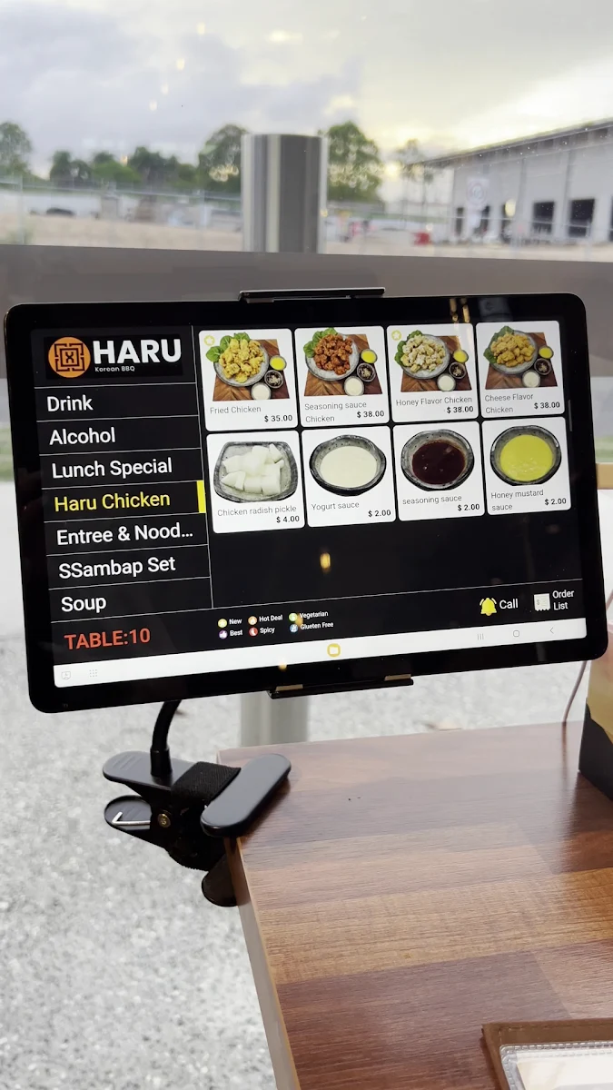 Menu, Haru Korean Charcoal BBQ