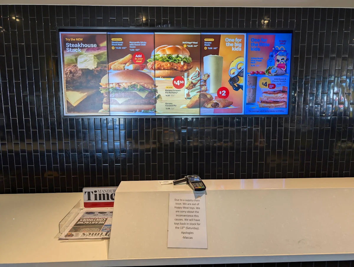 Menu, McDonald's Mandurah