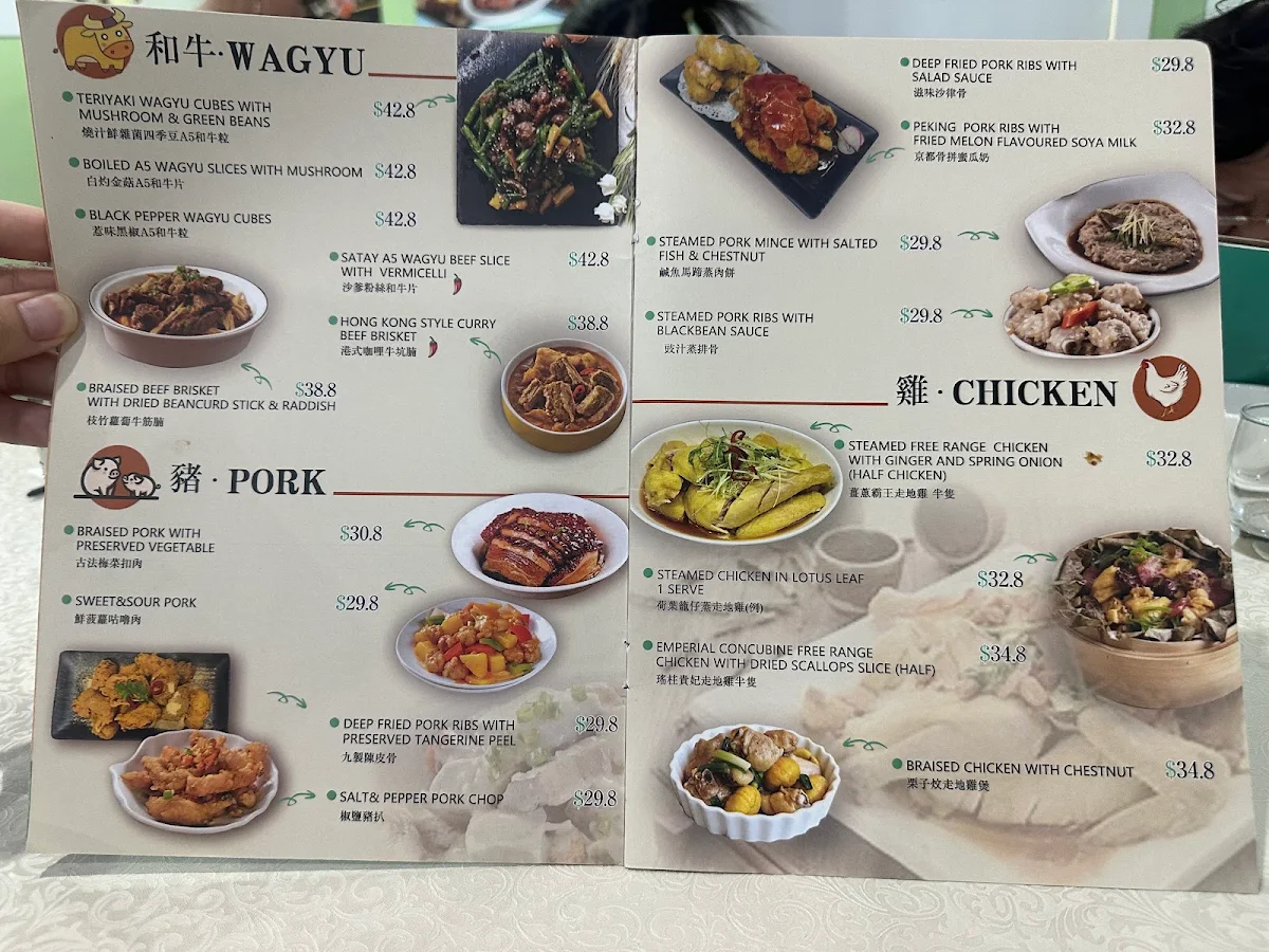 Menu, Taste of Hong Kong