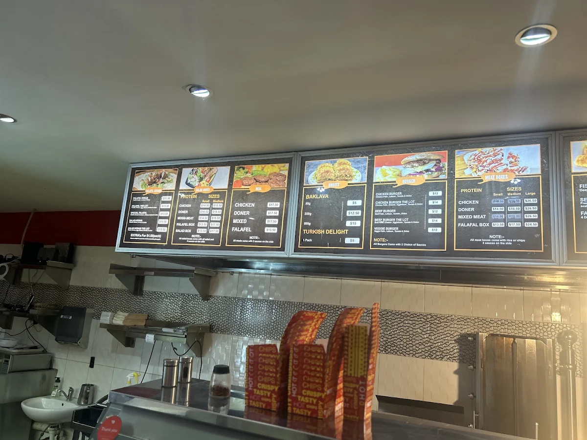Menu, Sipra Kebab and Grill Perth