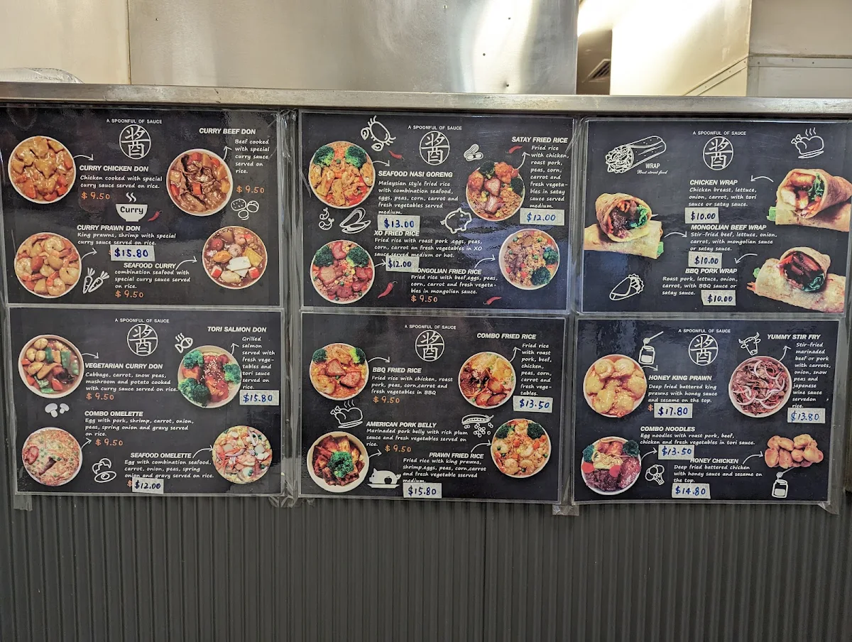 Menu, A Spoonful of Sauce
