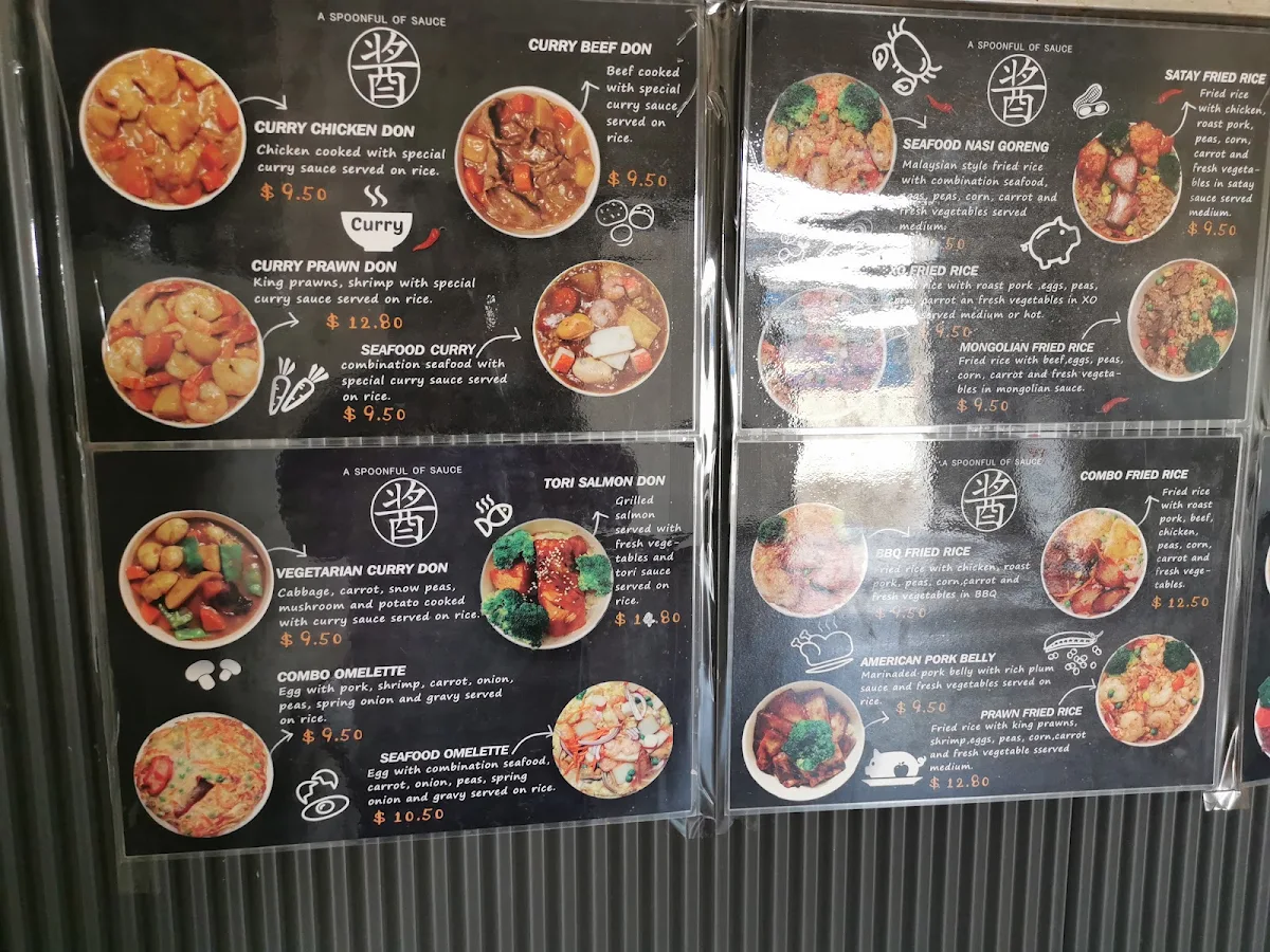 Menu, A Spoonful of Sauce