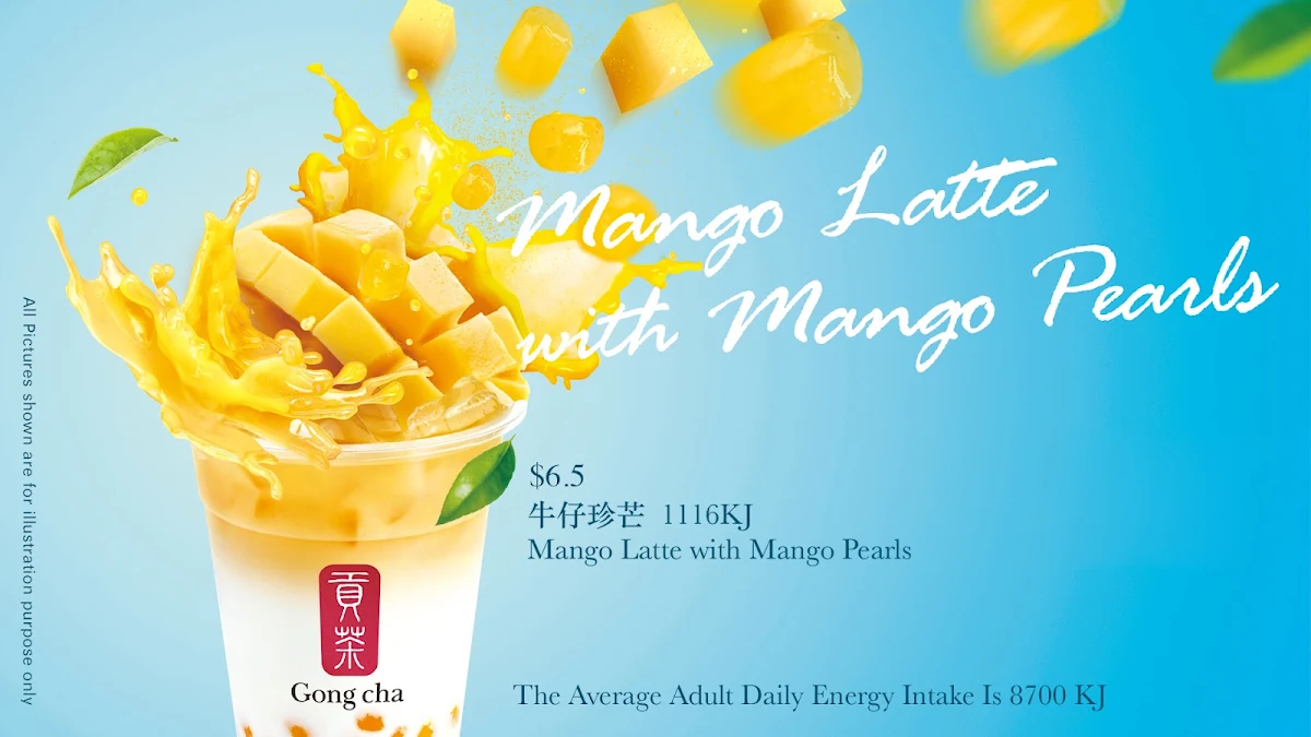 Menu, Gong Cha Mt Ommaney