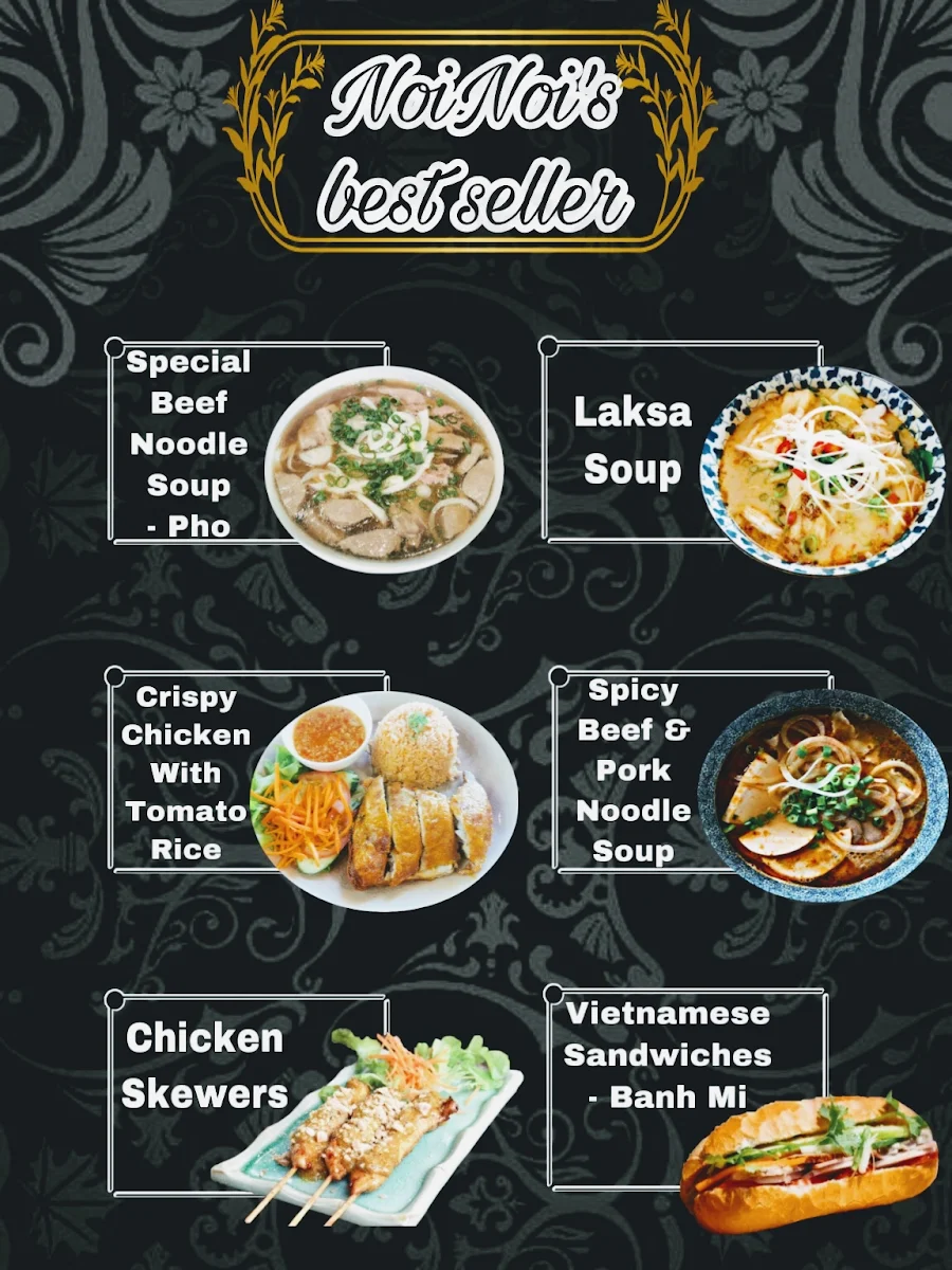 Menu, Noi Noi Vietnamese Restaurant in Casey