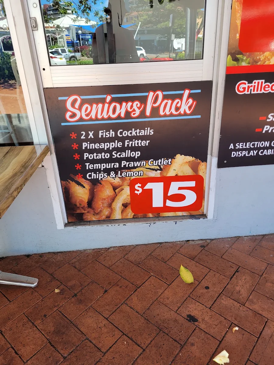 Menu, Lobby's Fresh Seafood and Takeaway
