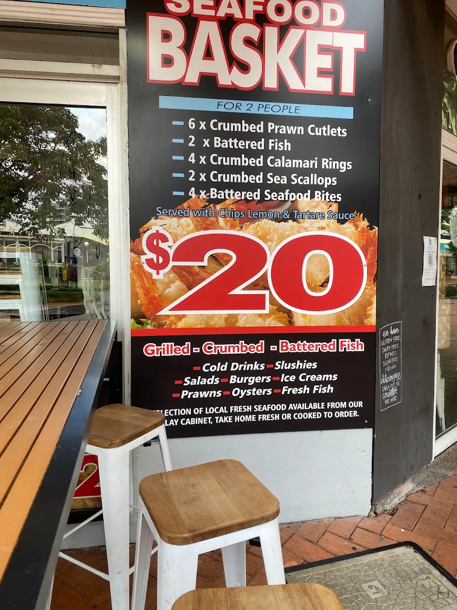 Menu, Lobby's Fresh Seafood and Takeaway