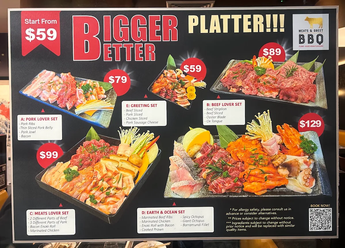 Menu, Meats and Greet BBQ Kiama