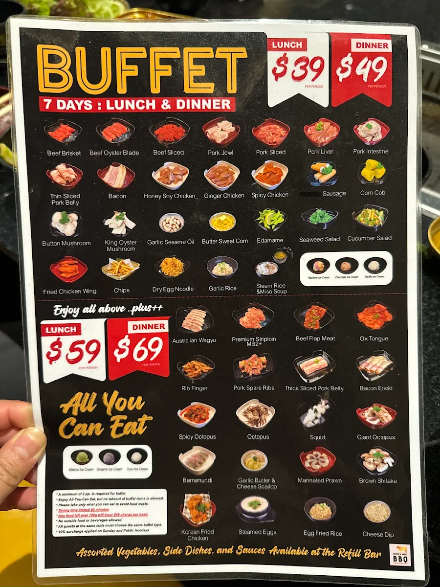 Menu, Meats and Greet BBQ Kiama