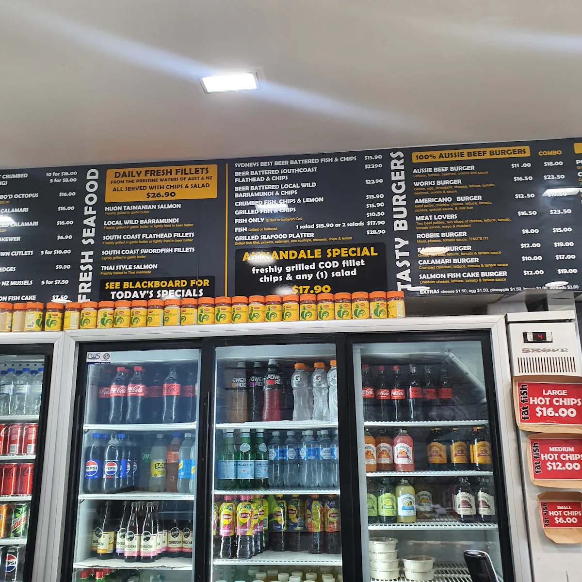 Menu, Fat Fish