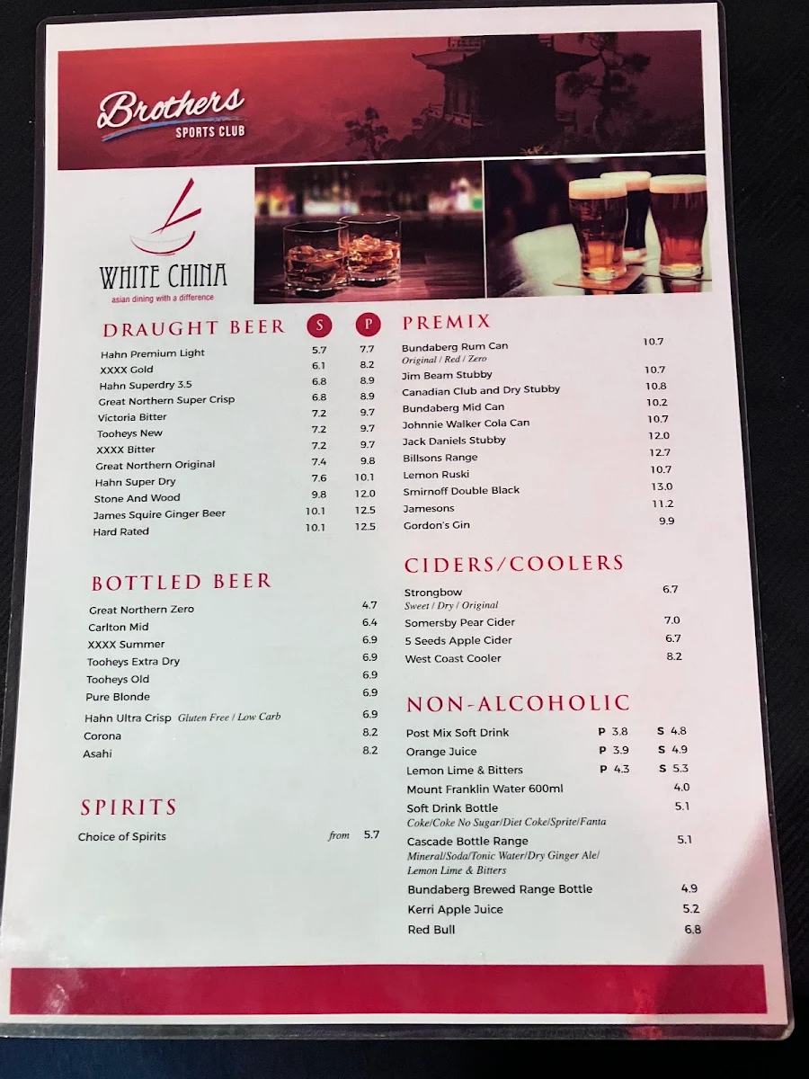 Menu, White China