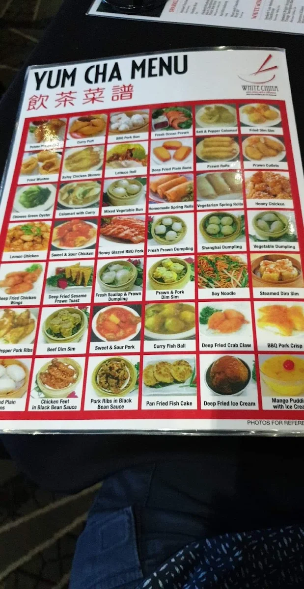 Menu, White China