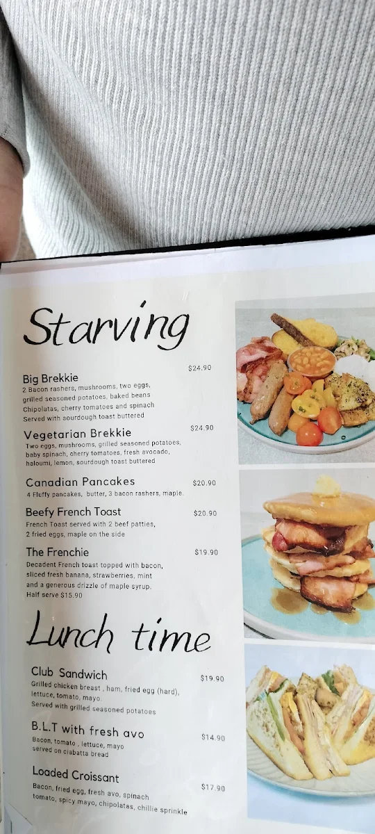 Menu, Little Barista Espresso Bar