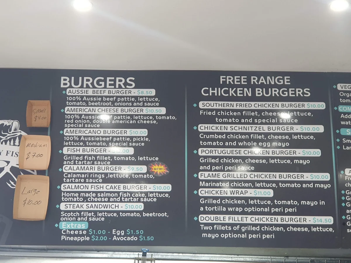 Menu, Chubby Fish