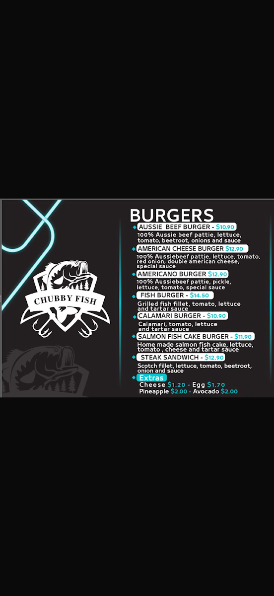 Menu, Chubby Fish
