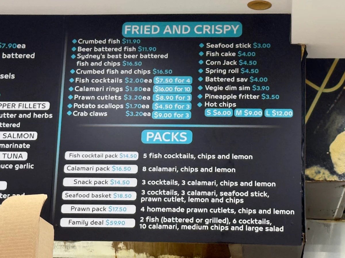 Menu, Chubby Fish