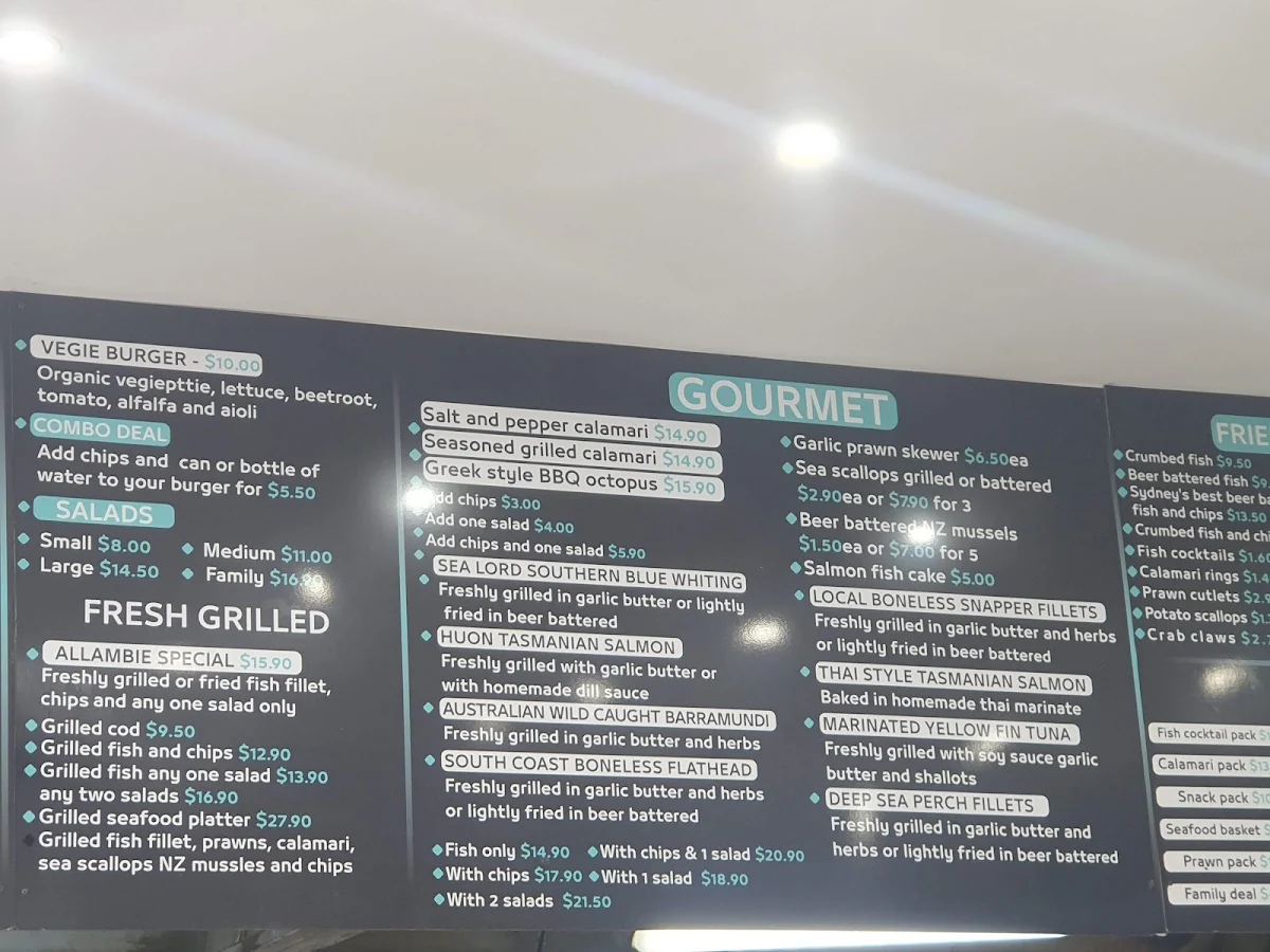 Menu, Chubby Fish