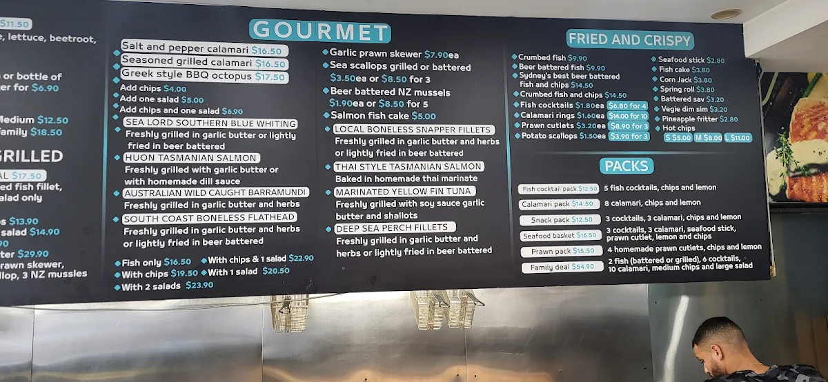 Menu, Chubby Fish