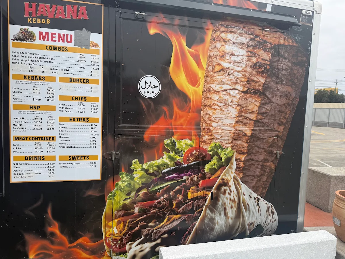 Menu, Havana Kebab