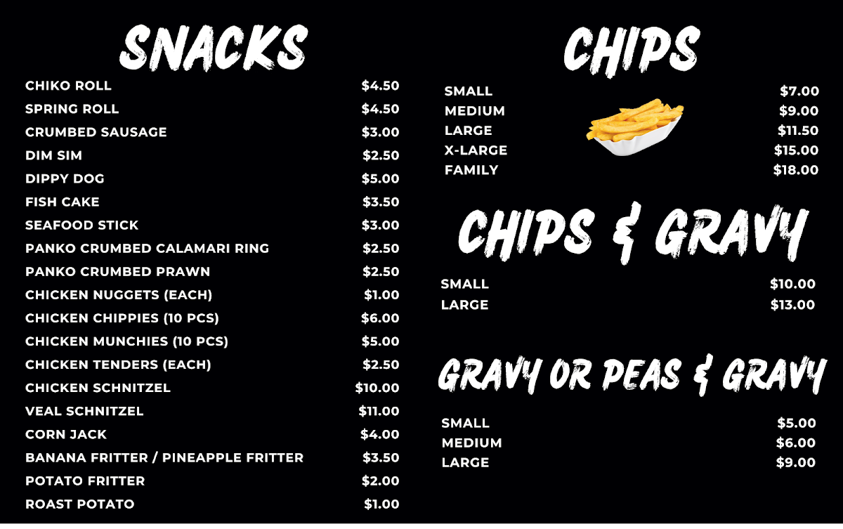 Menu, Chicken Jim