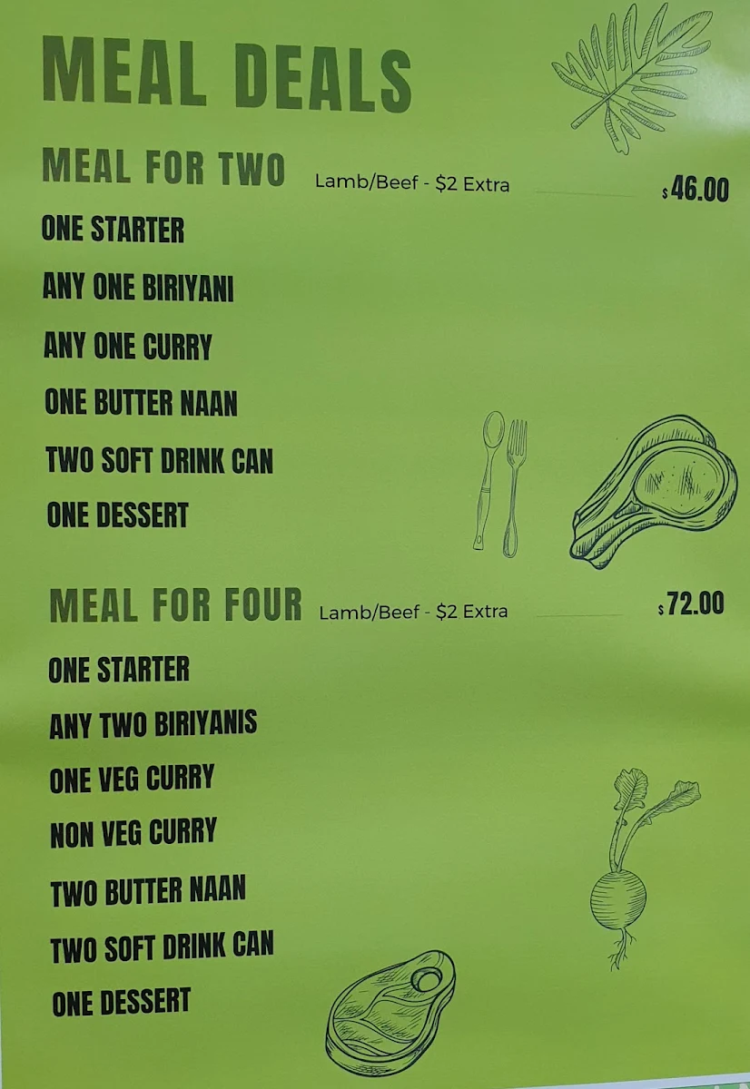 Menu, Taste of Kerala