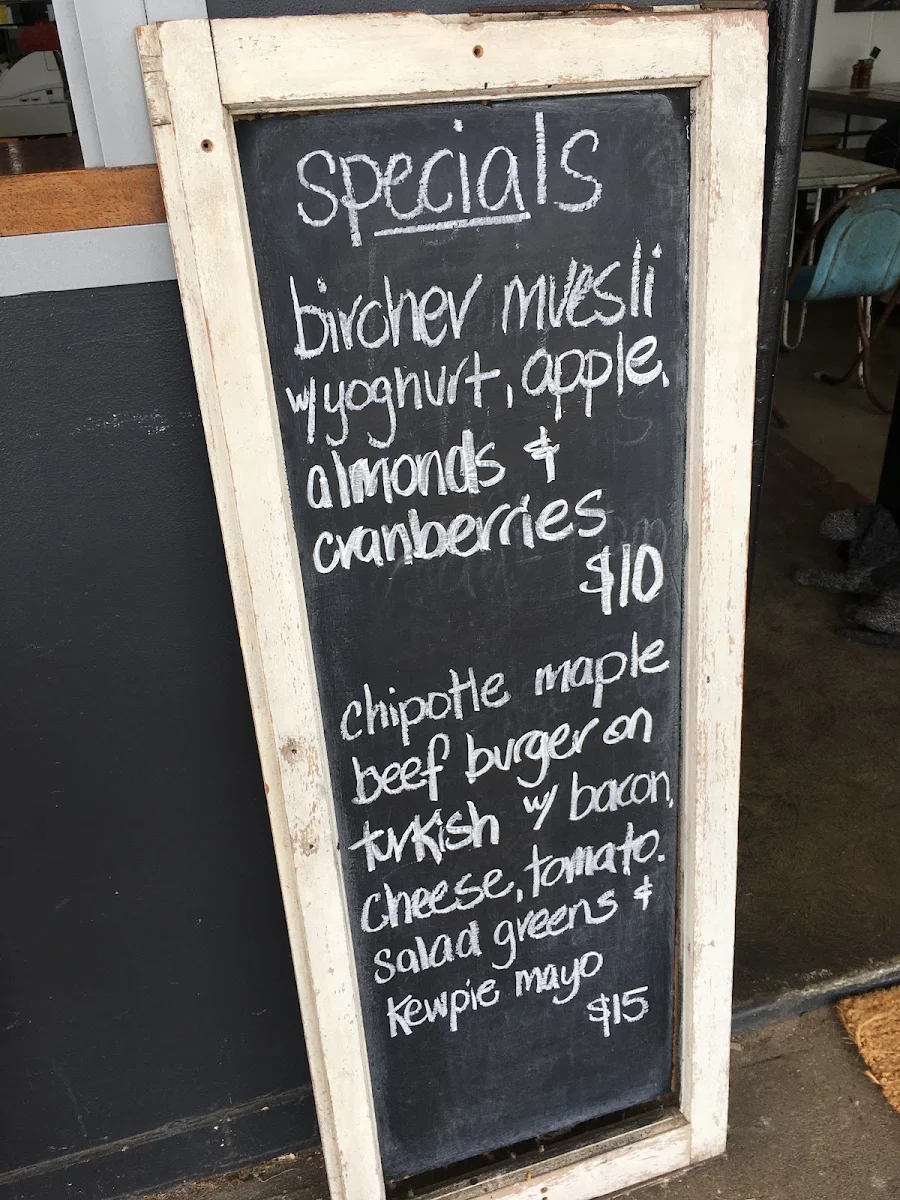 Menu, Ananas Espresso